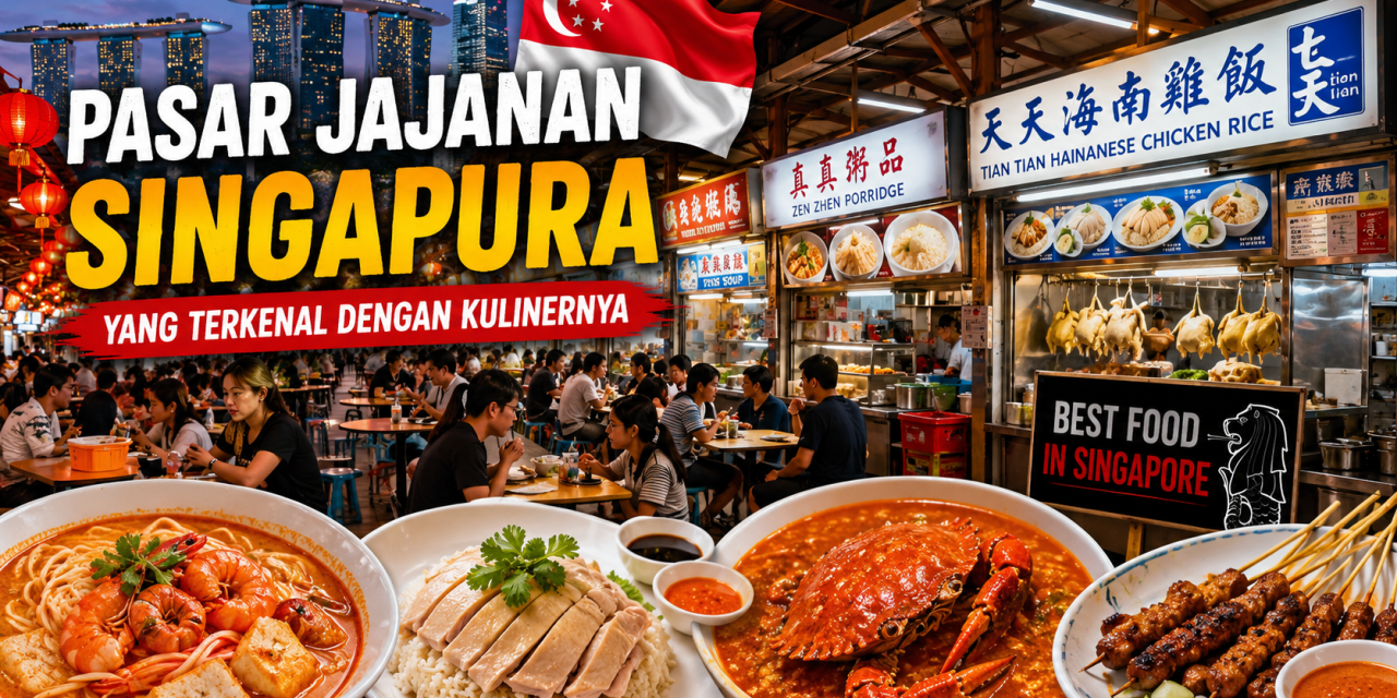 Pasar Jajanan Singapura Yang Terkenal Dengan Kulinernya