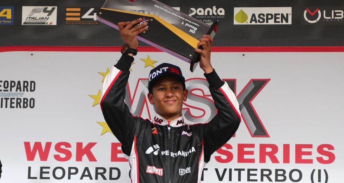 Qarrar Firhand Pebalap Indonesia Pertama Juara WSK Euro Series