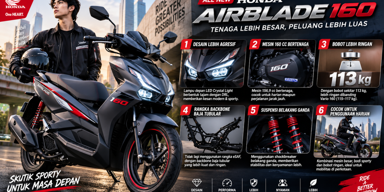 Airblade 160, Apa Aja Keunggulan Terbaik Yang Di Tawarkan