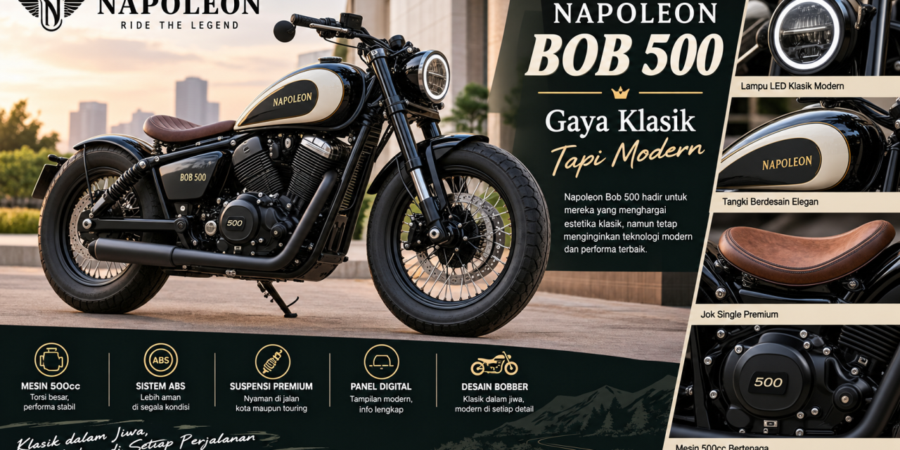 Napoleon Bob 500 Gaya Klasik Tapi Modern