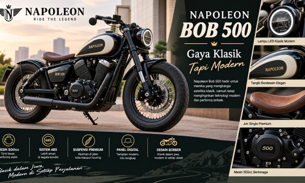 Napoleon Bob 500 Gaya Klasik Tapi Modern