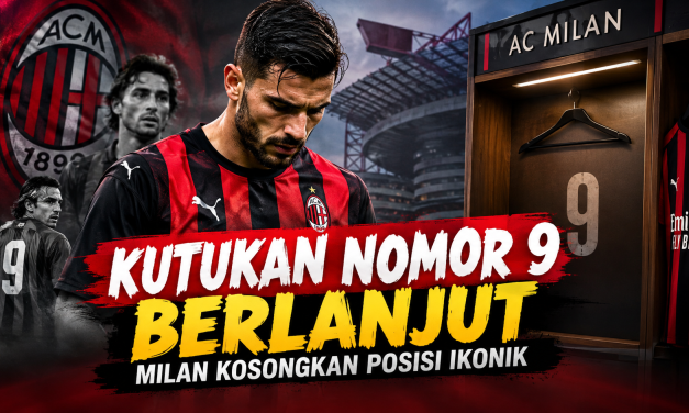 Kutukan Nomor 9 Berlanjut, Milan Kosongkan Posisi Ikonik